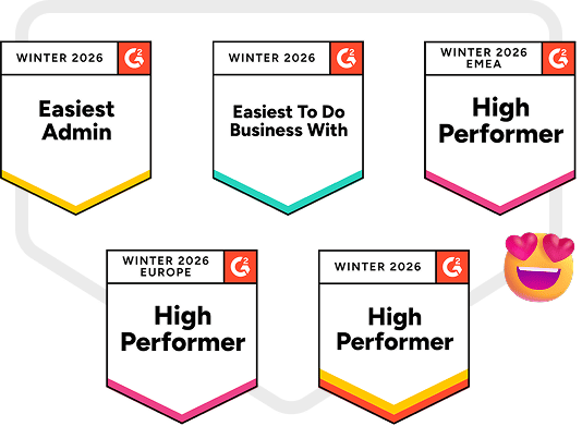 Нагороди Collaborator від G2 Winter 2026 у категорії SEO Tools, включаючи бейджі Easiest Admin, Easiest To Do Business With та High Performer для глобального, EMEA та європейського регіонів.